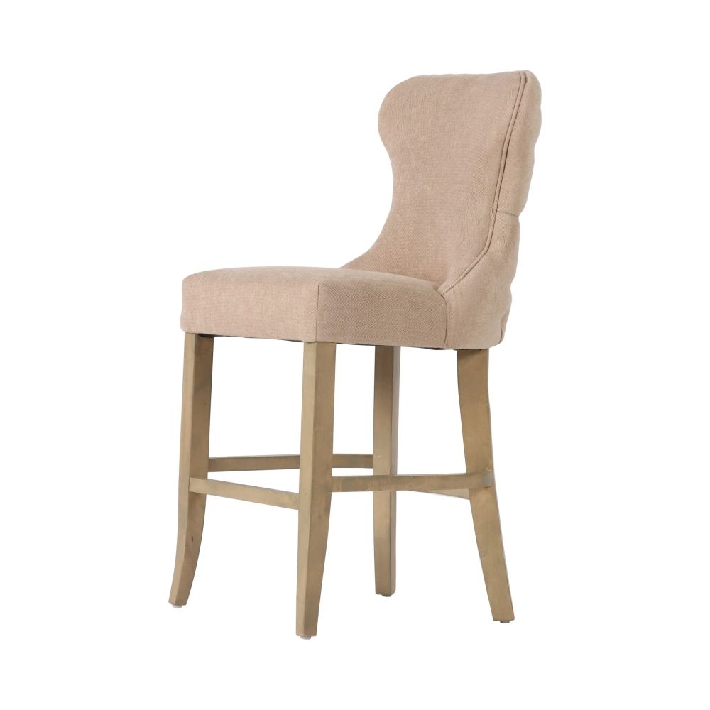 Product photograph of Guia Beige Button Back Piping Counter Stool Sold In Pairs from Choice Furniture Superstore.